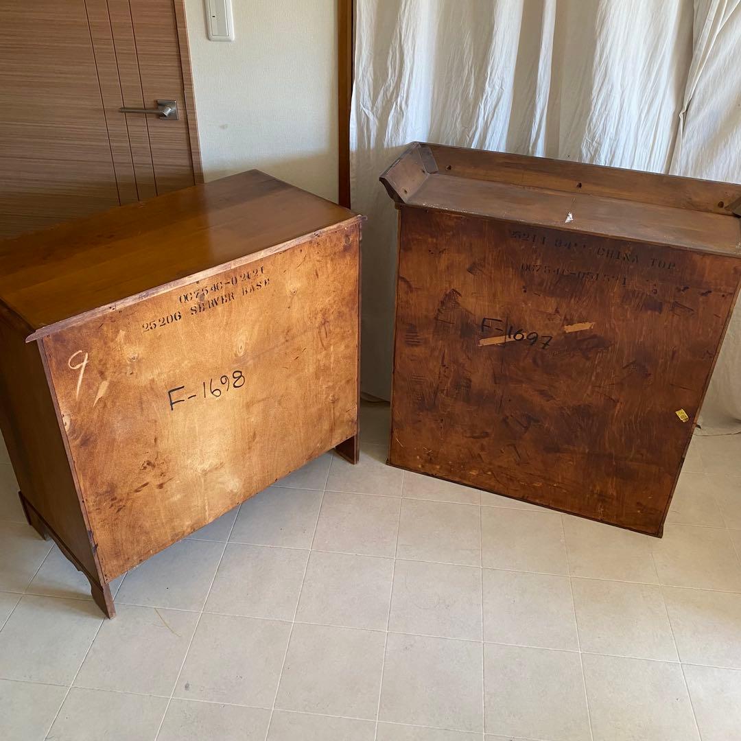 アンティーク　キャビネット　カップボード　シェルフ　食器棚　アメリカ製　北欧