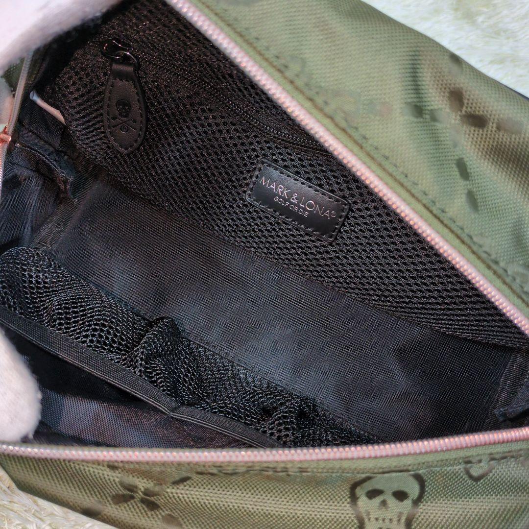 美品✨ マークアンドロナ カートバッグ スカル ナイロン カーキ
