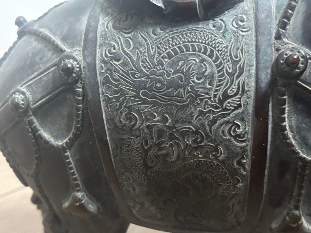 置物 金属工芸 彫刻 象