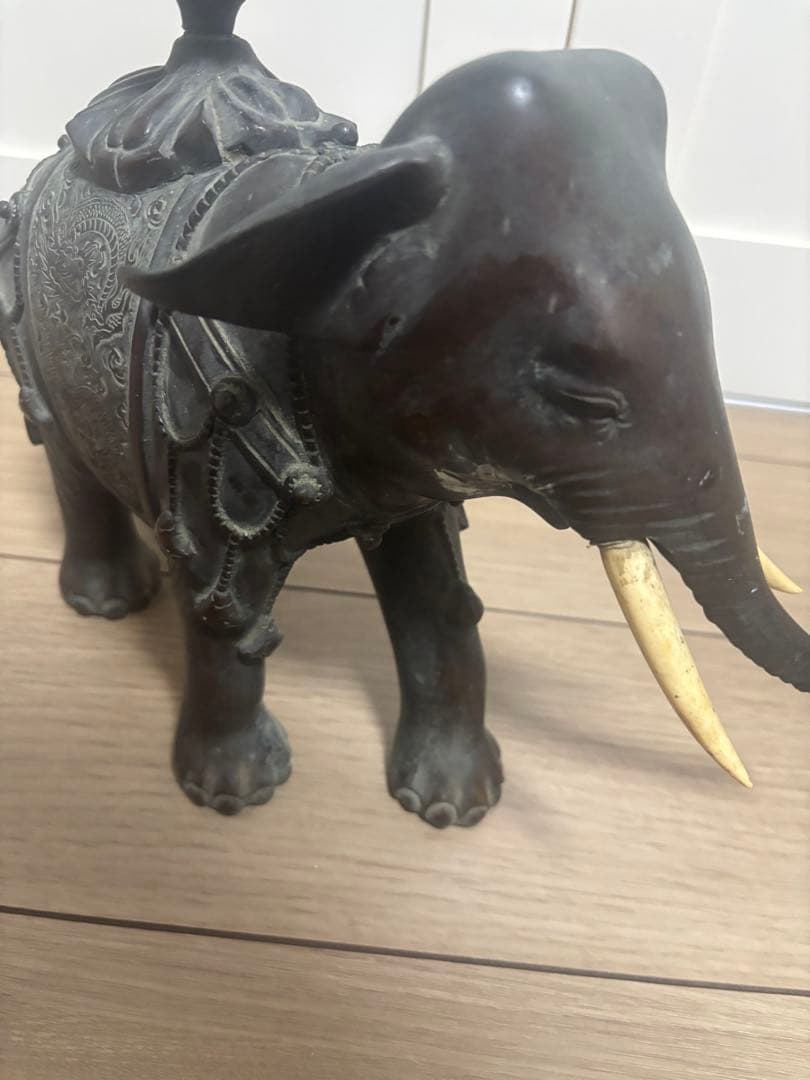 置物 金属工芸 彫刻 象