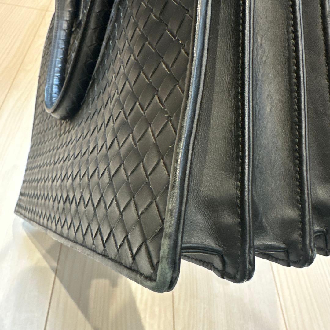 ボッテガヴェネタ イントレチャート ビジネスバッグ　ブラック【週末まで】