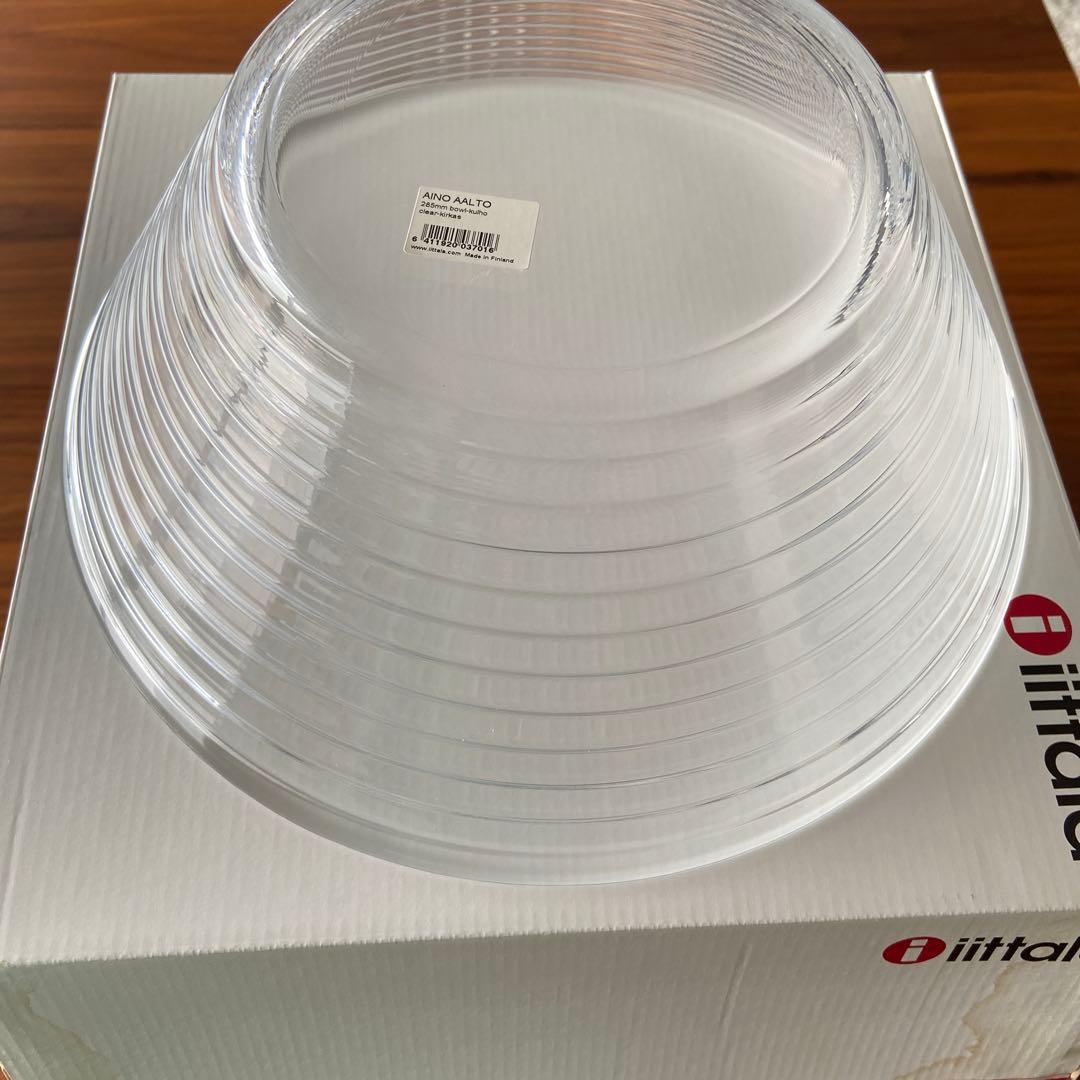 イッタラ　アイノアアルト　28.5cm ガラスボウル 2個