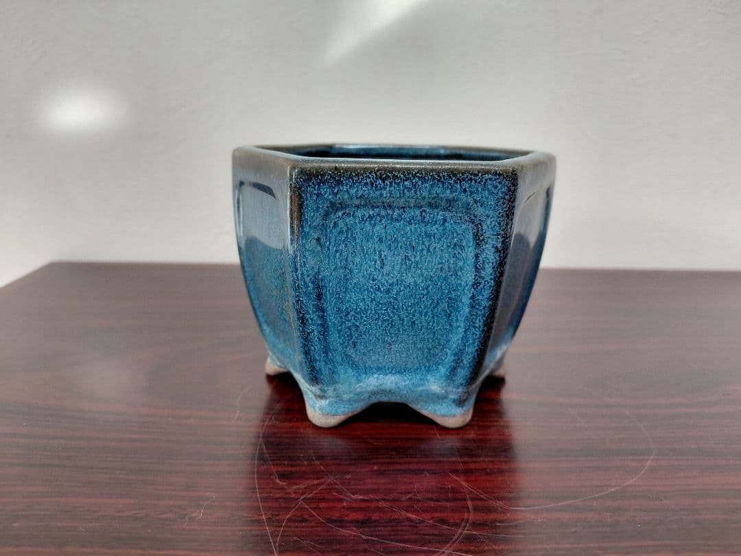 海鼠釉 鉢 盆栽鉢 詳細不明