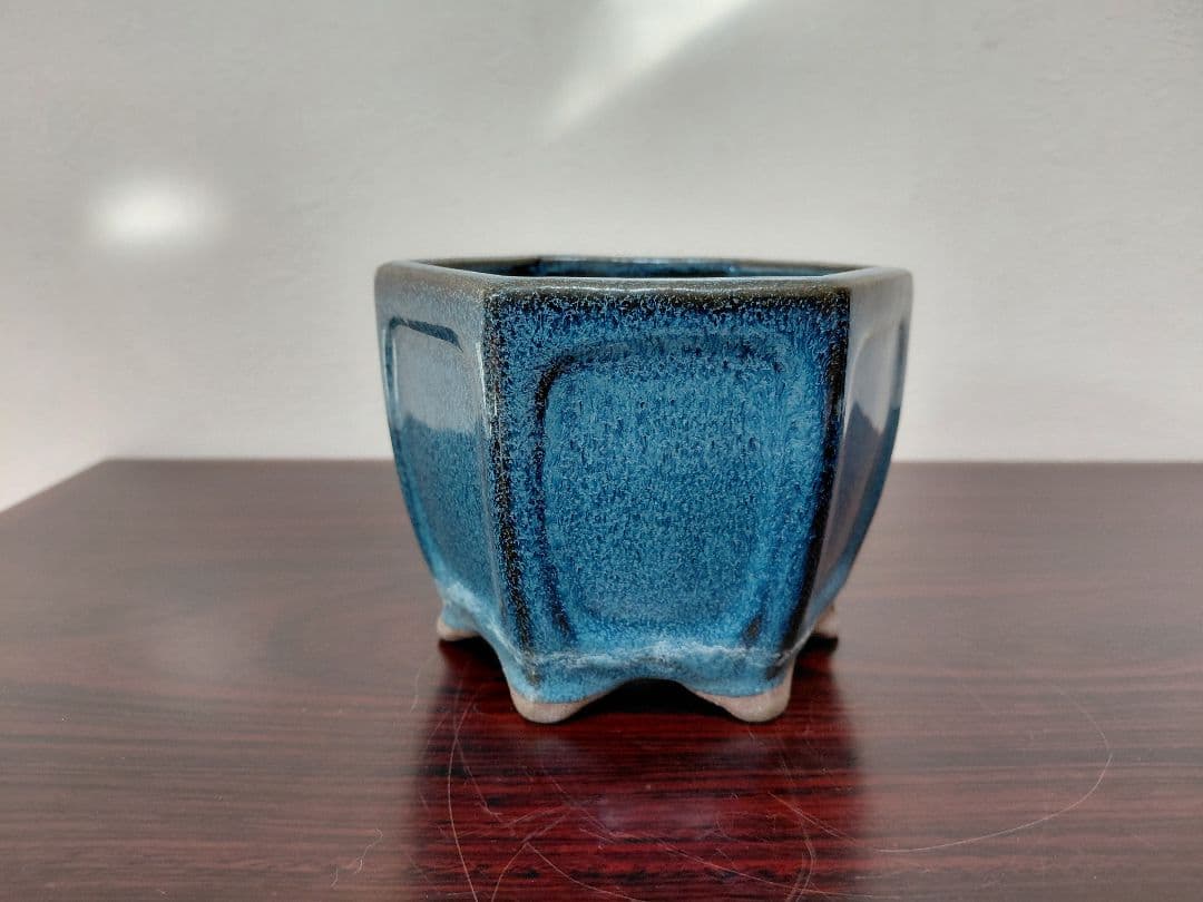 海鼠釉 鉢 盆栽鉢 詳細不明