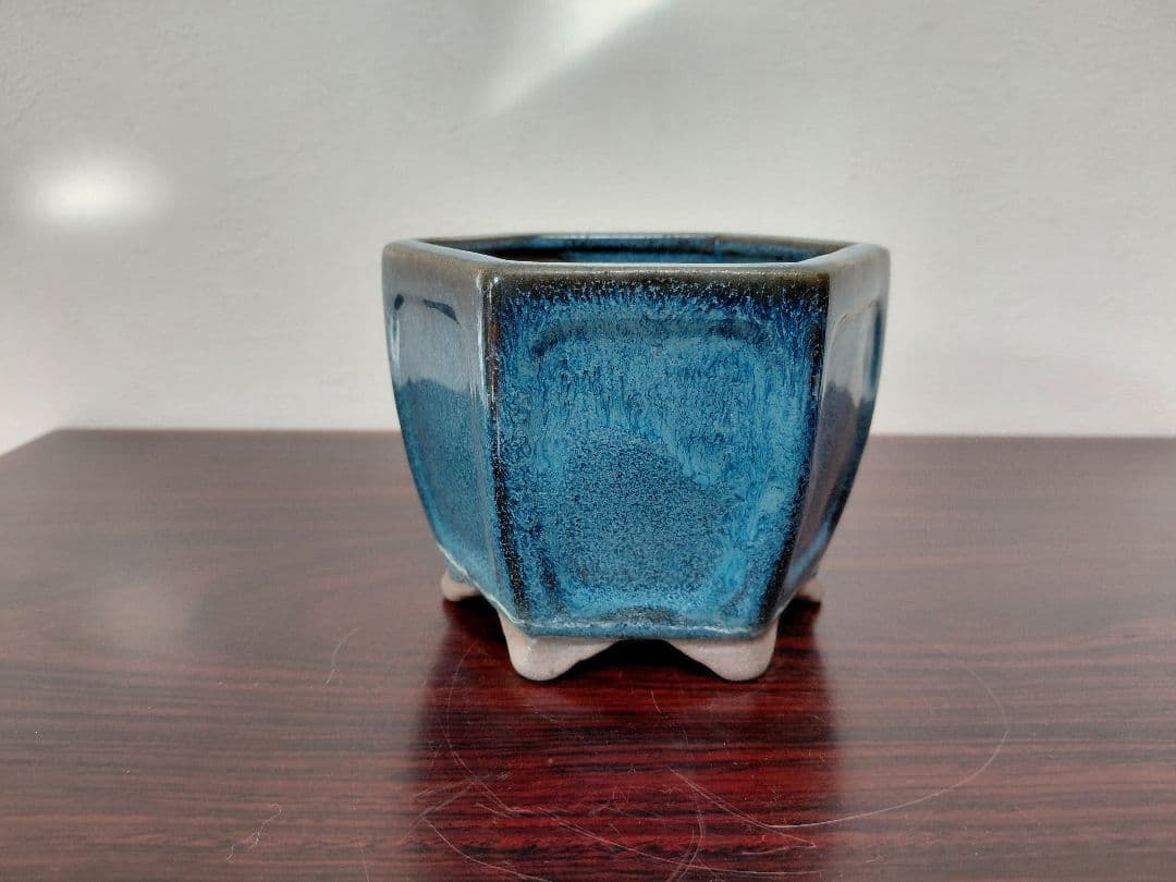 海鼠釉 鉢 盆栽鉢 詳細不明