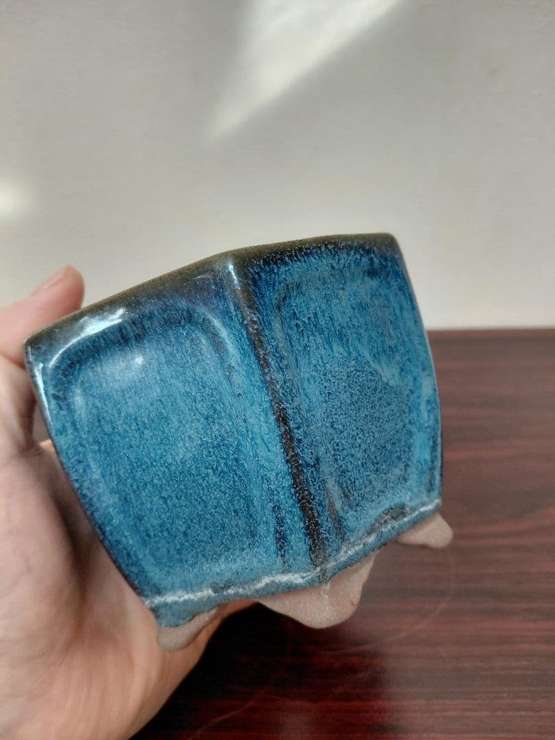 海鼠釉 鉢 盆栽鉢 詳細不明