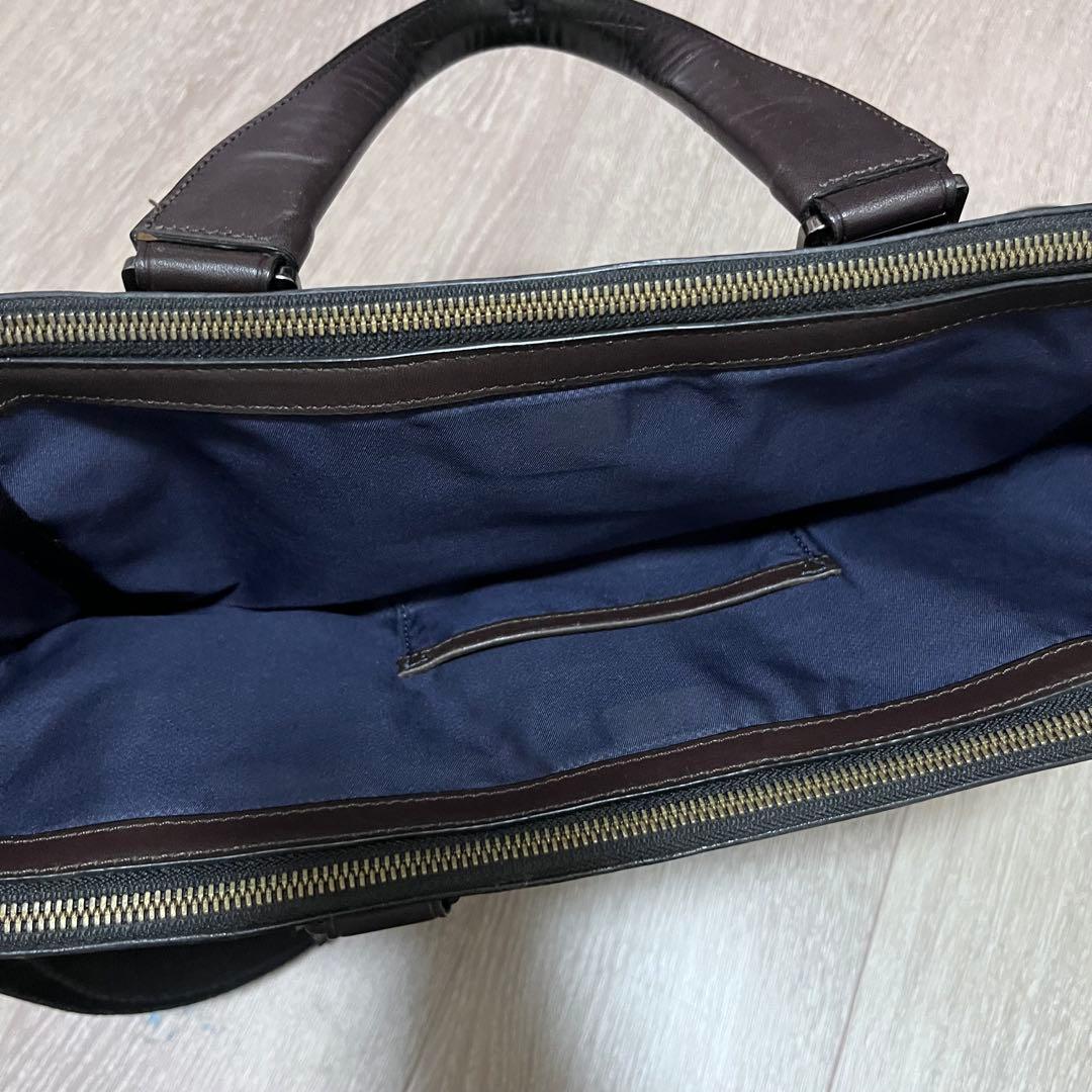 ヨ*シ様 TUMI ダークブラウン レザー ビジネスバッグ