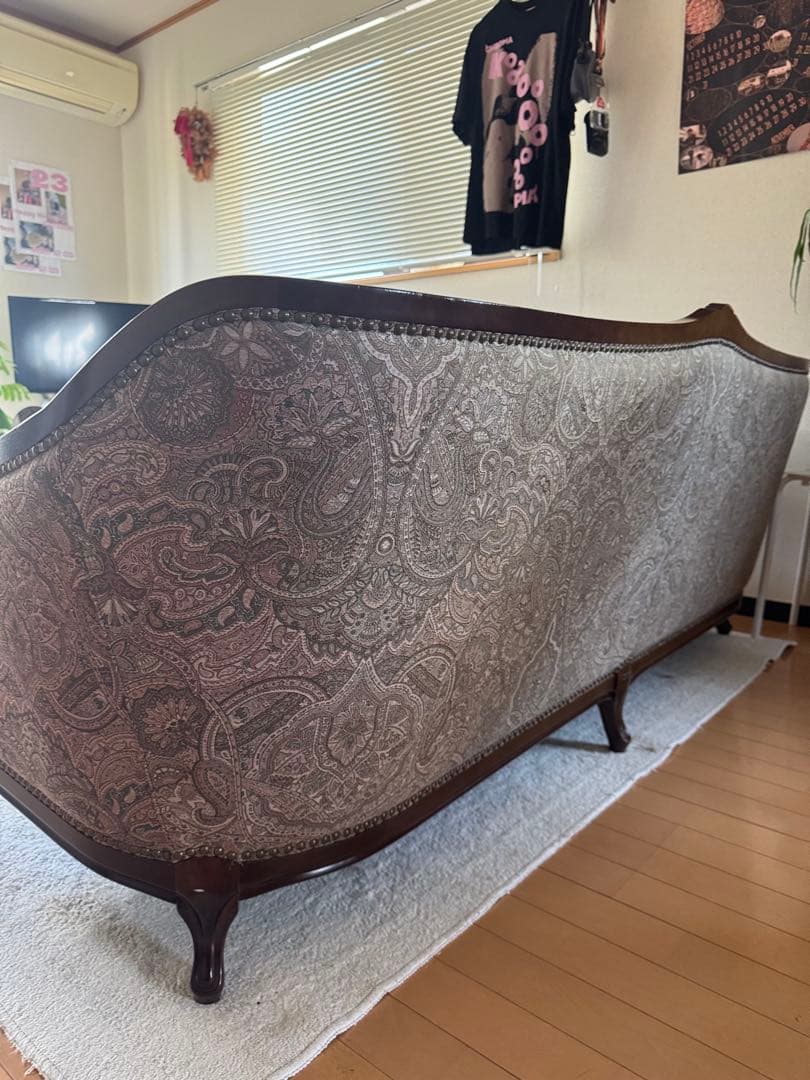 【超美品】maruni 木工 応接 3人掛けソファ 高級家具 レザー ビンテージ