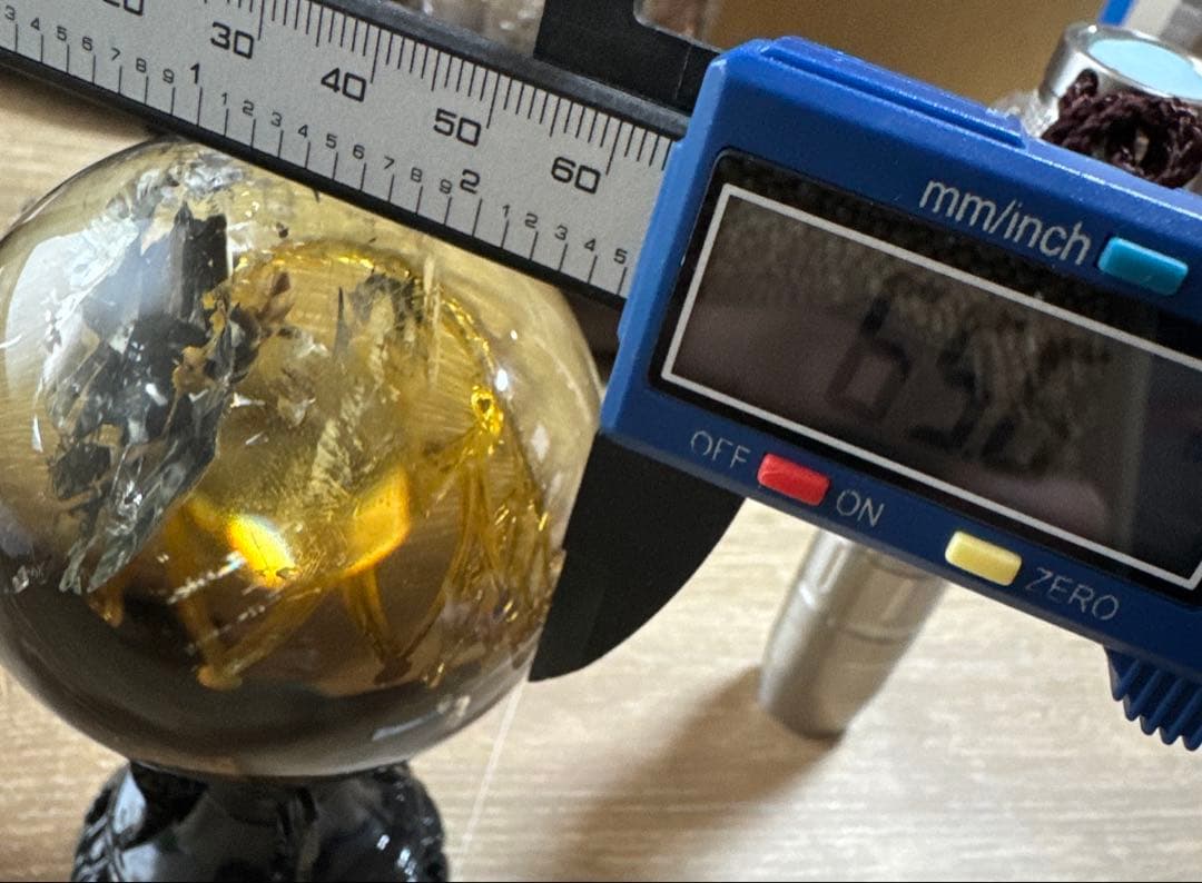 【極上品】コレクション　超透明　スモーキーシトリン　ゼウス　スフィア約6.5cm