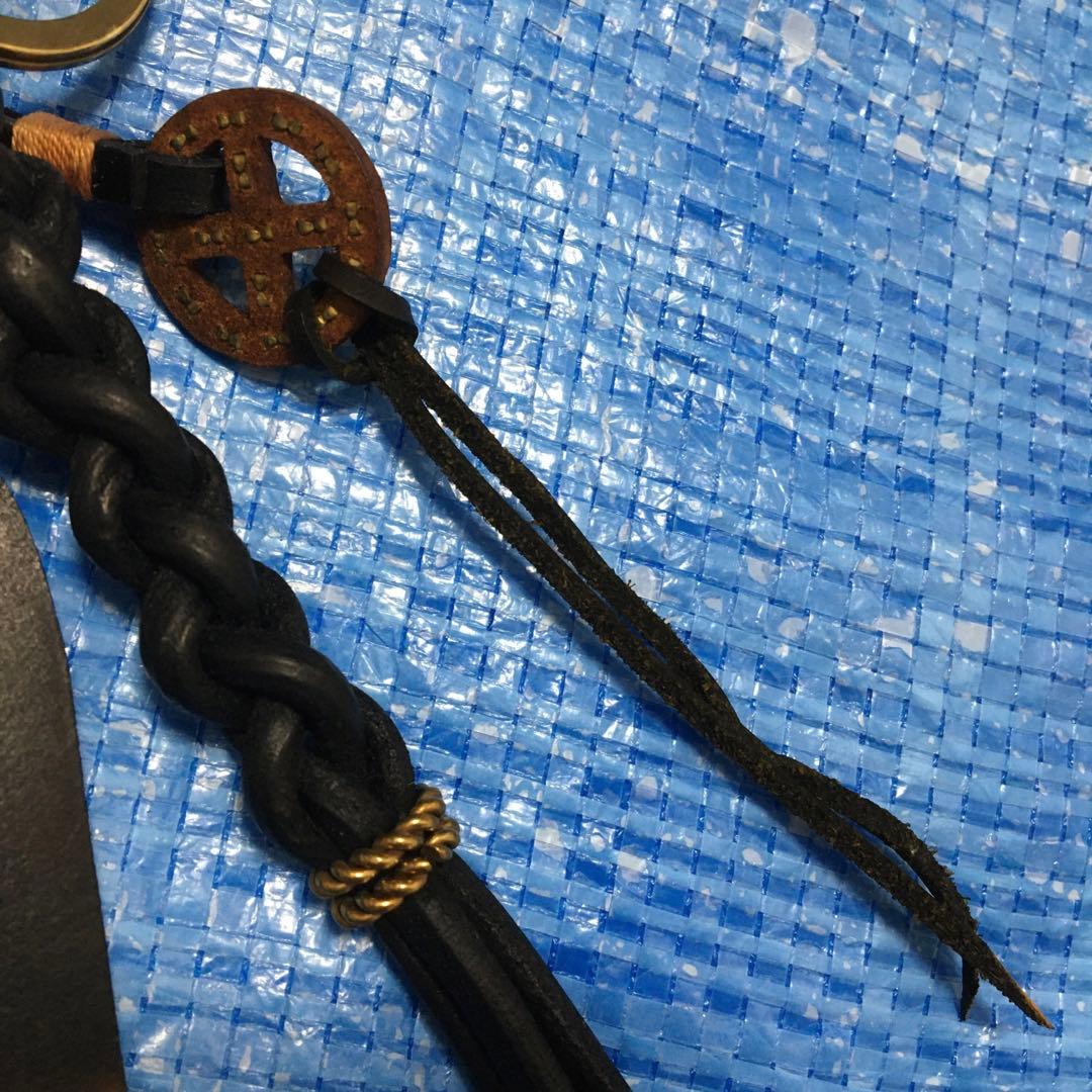 CALEE★KNITTING LEATHER KEY RING⬛︎キーリング⬛︎本革