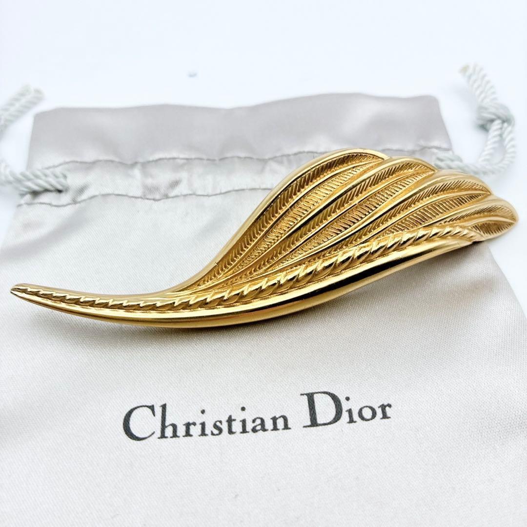 2950-1 極美品✨Dior　ブローチ　CD　ロゴ　希少　刻印