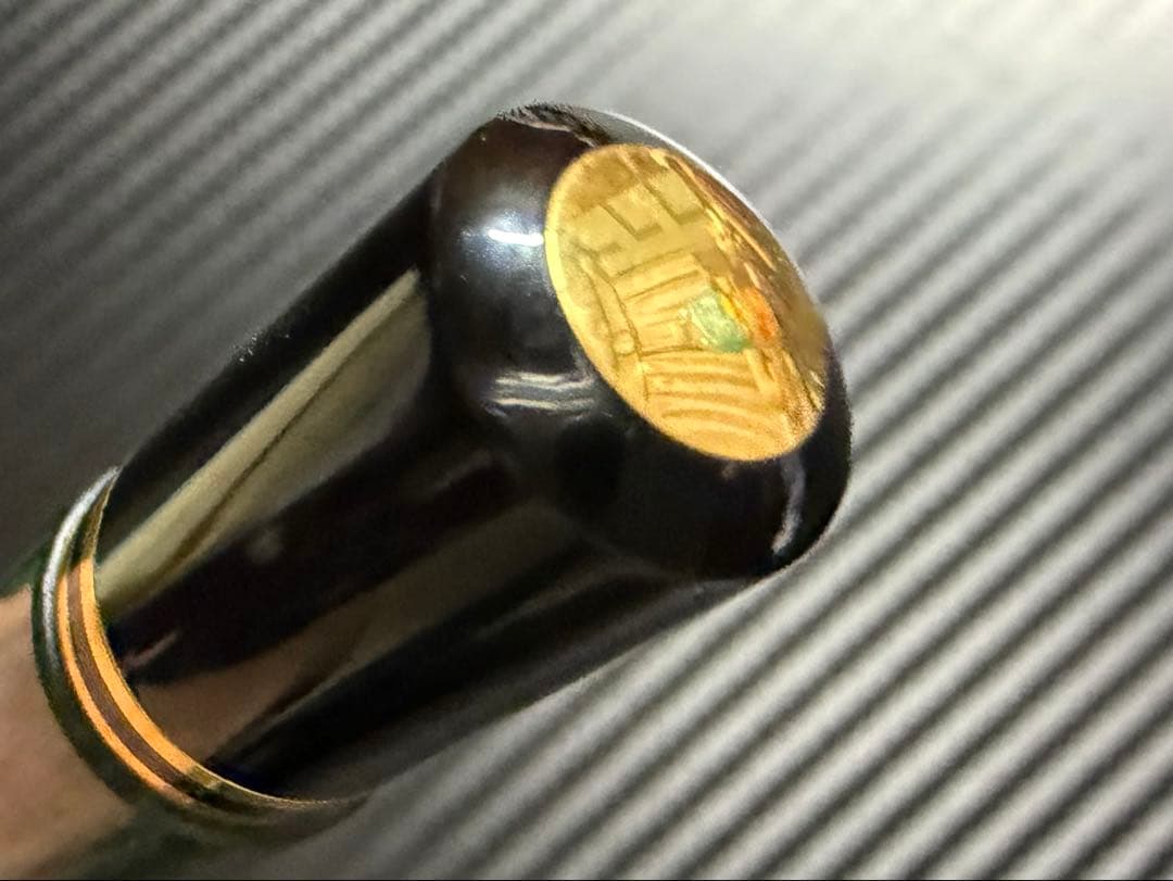 未使用に近い ペリカン 初期型 スーベレーン M800 緑縞 14C M 万年筆