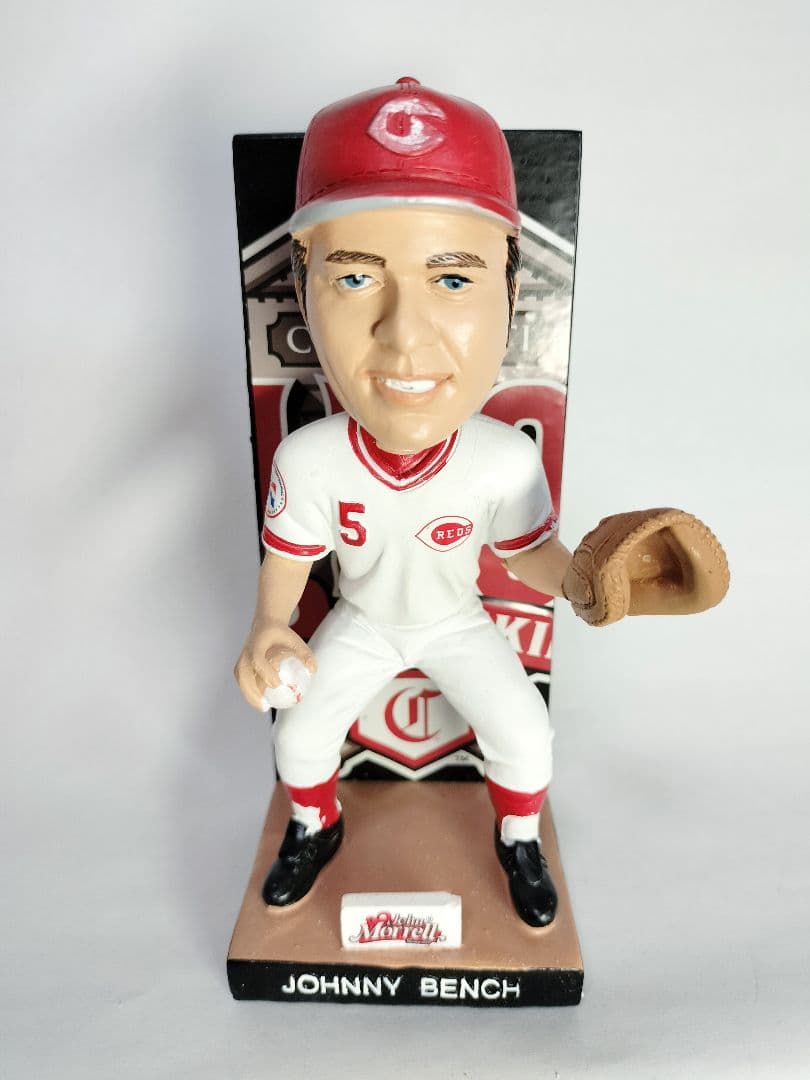 ジョニー・ベンチ／”球団創立150周年” ボブルヘッド人形 (2019／レッズ）