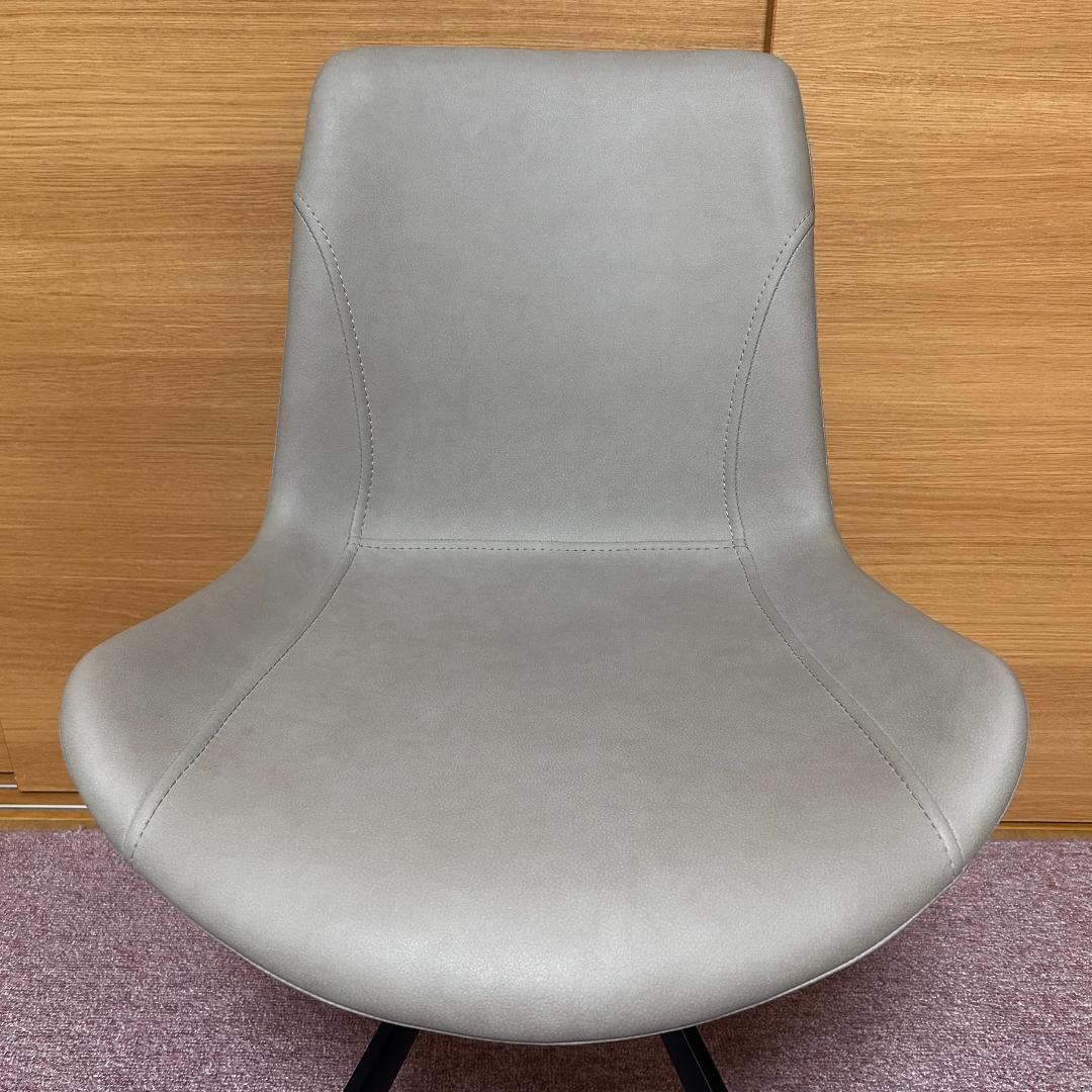 ①SongDream　VIOLA　ヴィオラ　PUレザー　回転式　ダイニングチェア
