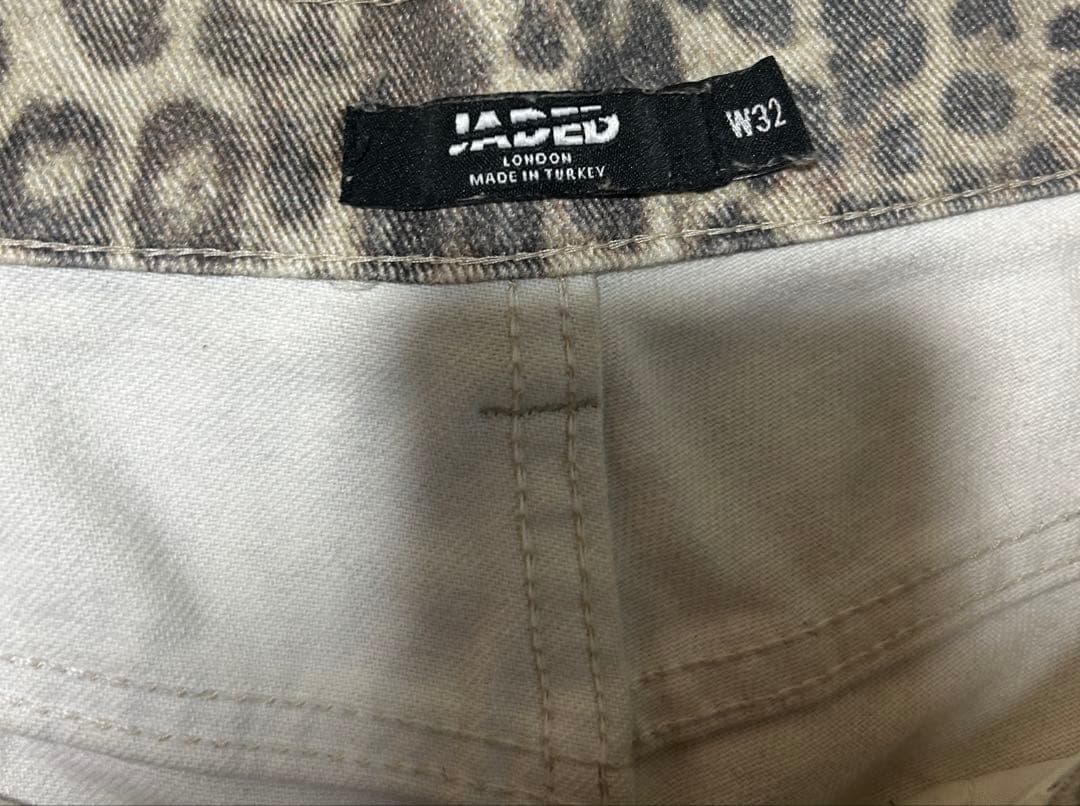Jaded London leopard denim w32 正規品