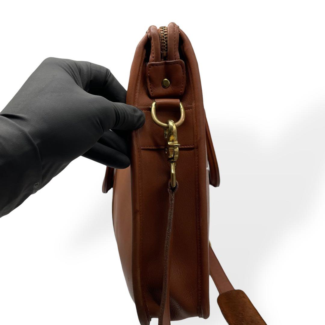 美品　希少　COACH　オールドコーチ　2way ブリーフケース　USA製　茶