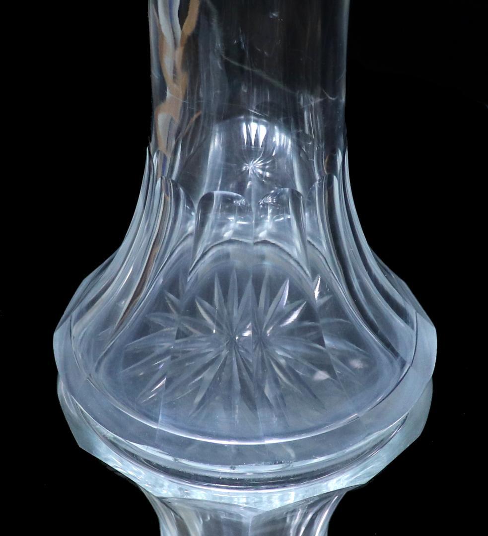 オールド・バカラ 1890年頃 幻のモデル 大型 32cm 切子花瓶 壺 星形