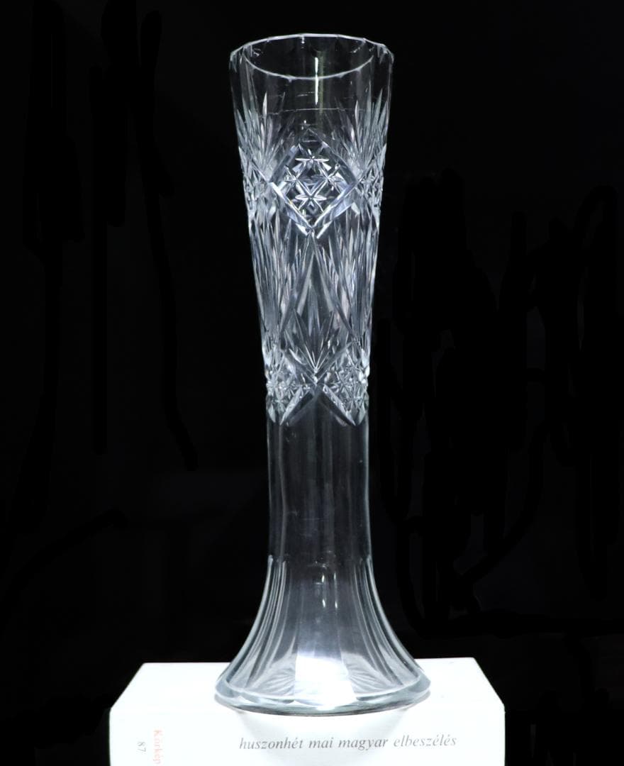 オールド・バカラ 1890年頃 幻のモデル 大型 32cm 切子花瓶 壺 星形