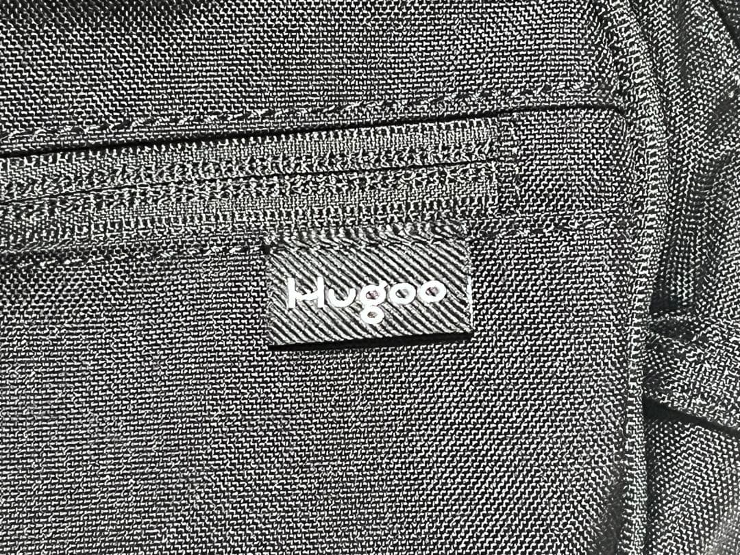 hugoo ブラック ヒップバッグ