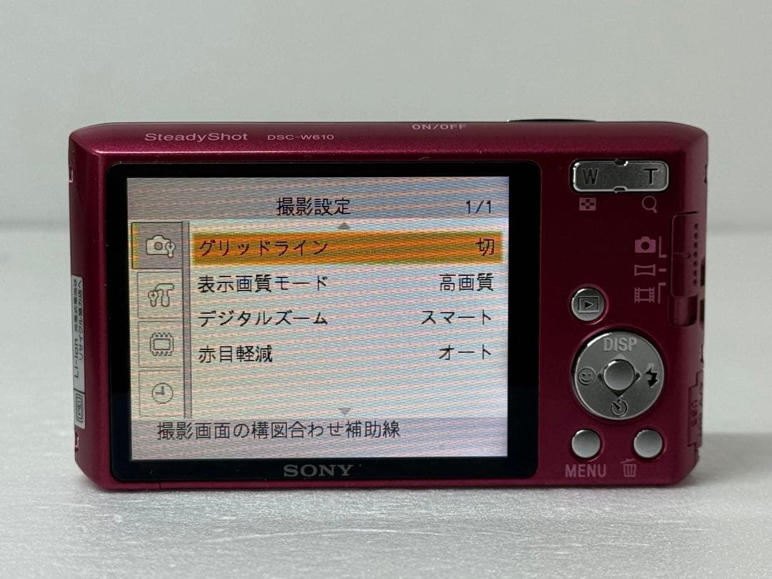 SONY Cyber-shot DSC-W610 ピンク 動作確認済 コンデジ