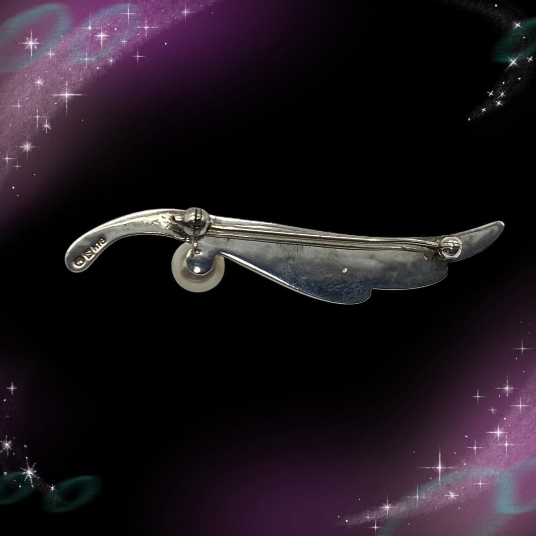 《美品》 ミキモト　パールブローチ　K18　SV925　コンビ