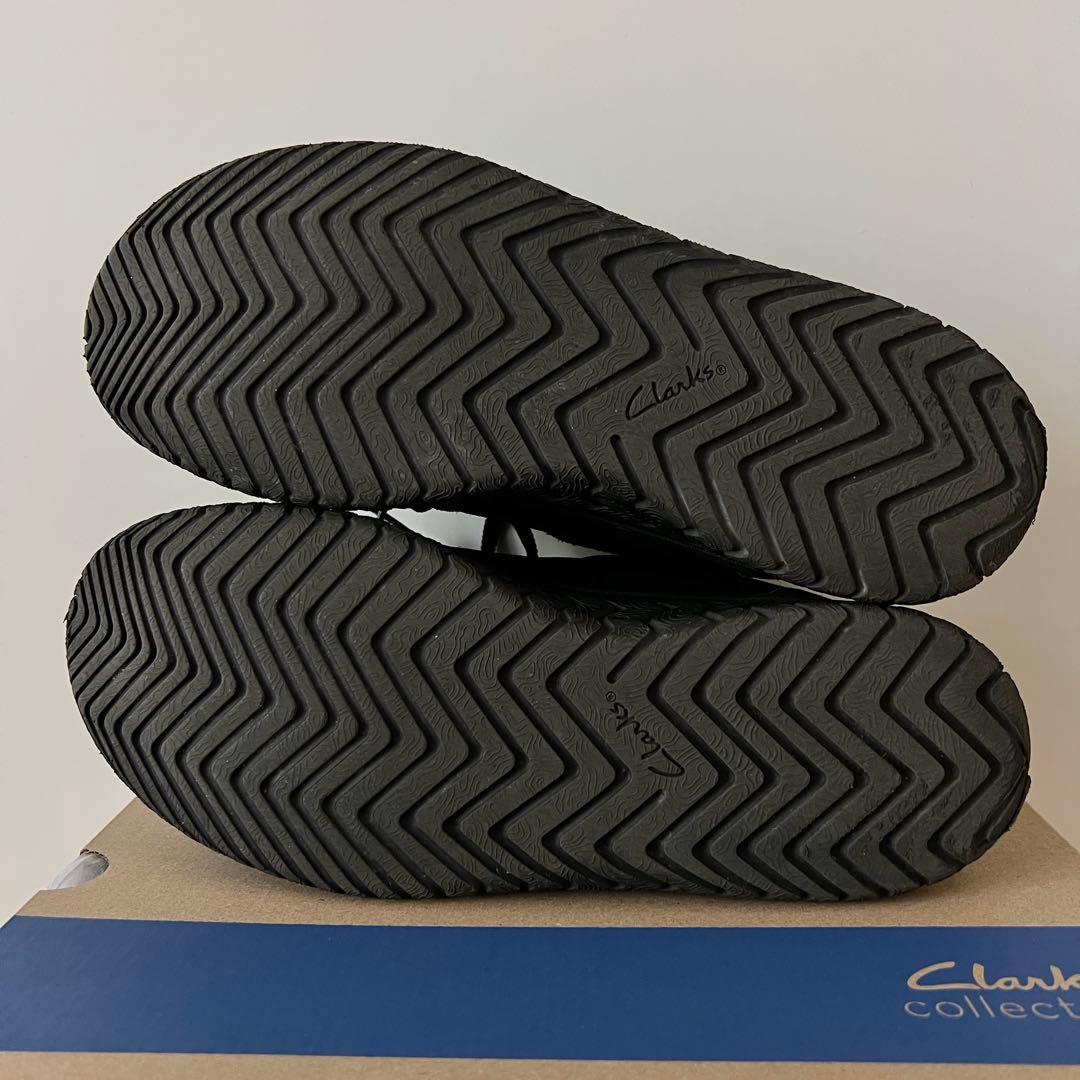 靴 Clarks RelaxLite Low Black Suede UK8 1/2