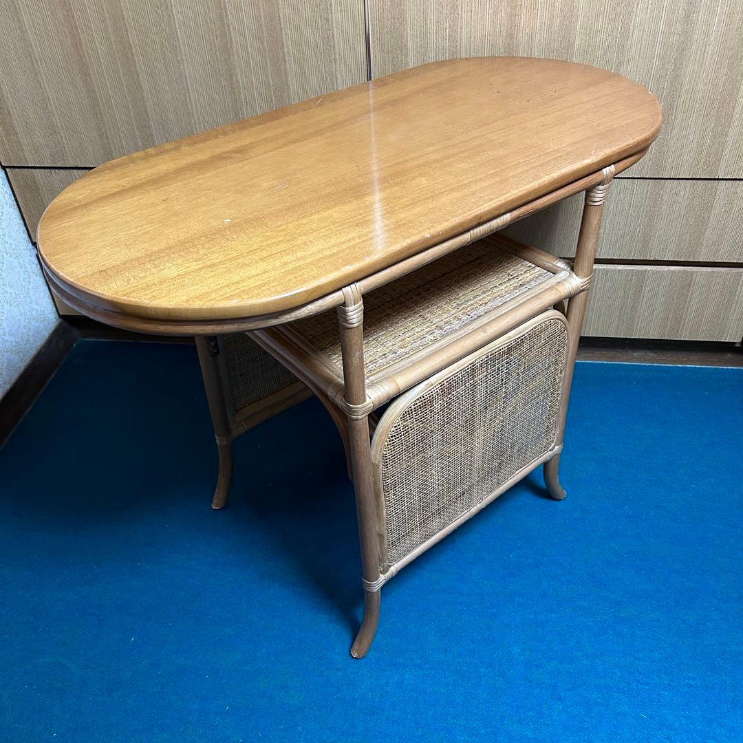 ラタン　籐　テーブル