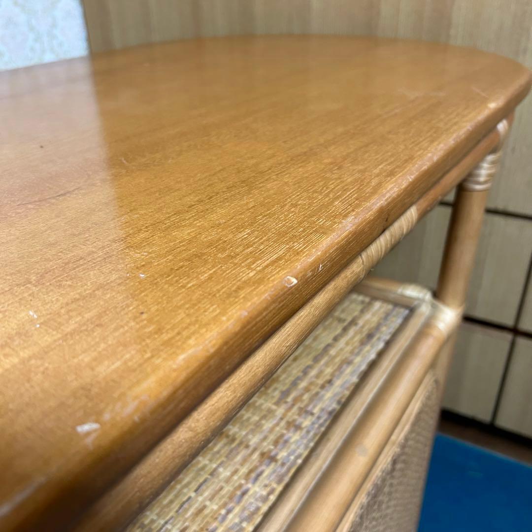ラタン　籐　テーブル
