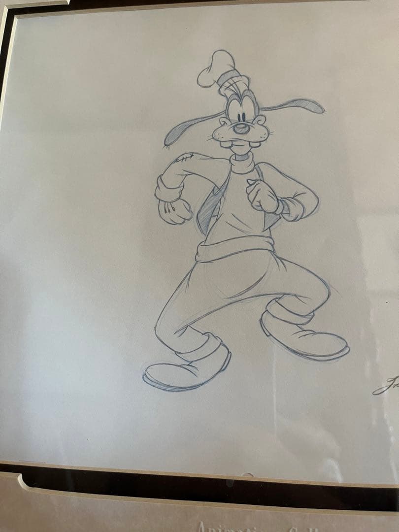 グーフィー鉛筆画レア