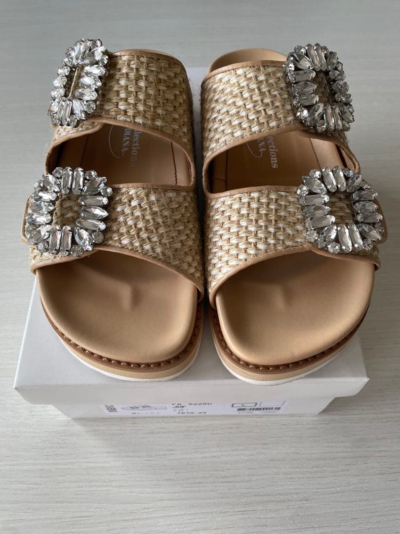 まる　chay collection by DIANA サンダル　ベージュ