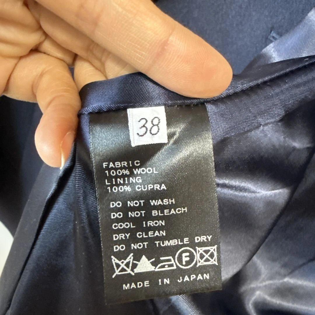 ドゥーズィエムクラス ピーコート P ウールコート ダブルブレスト ネイビー