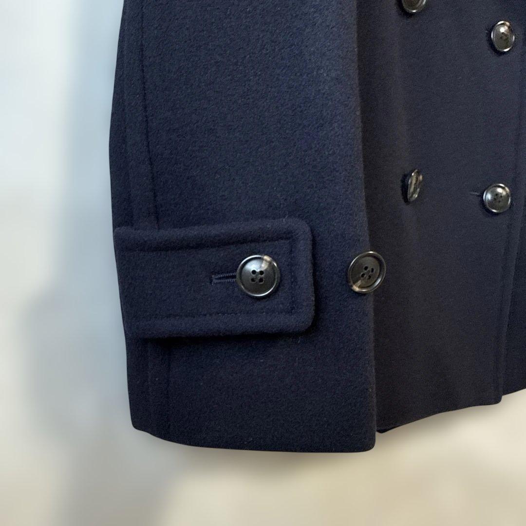 ドゥーズィエムクラス ピーコート P ウールコート ダブルブレスト ネイビー
