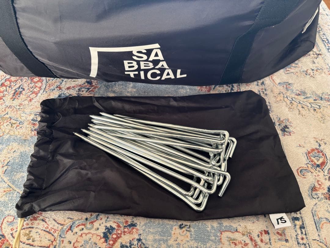 【土日限定】サバティカル ギリア グランドシート2枚・ステッカーメインポール新品