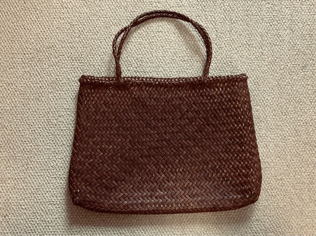 セイント・クリストファー　編み込みドラゴンレザートートバッグ