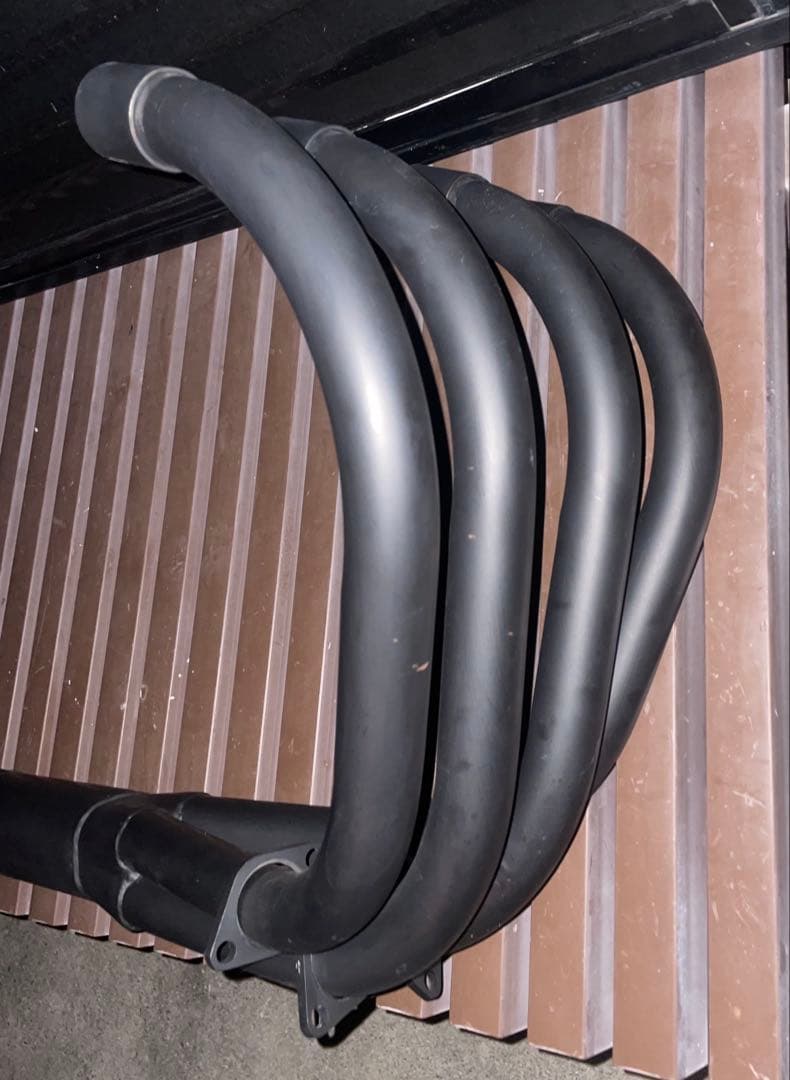 ゼファー400/χ　ショート管 　ZⅠ/Ⅱタイプ　マフラー ブラック+おまけ付き