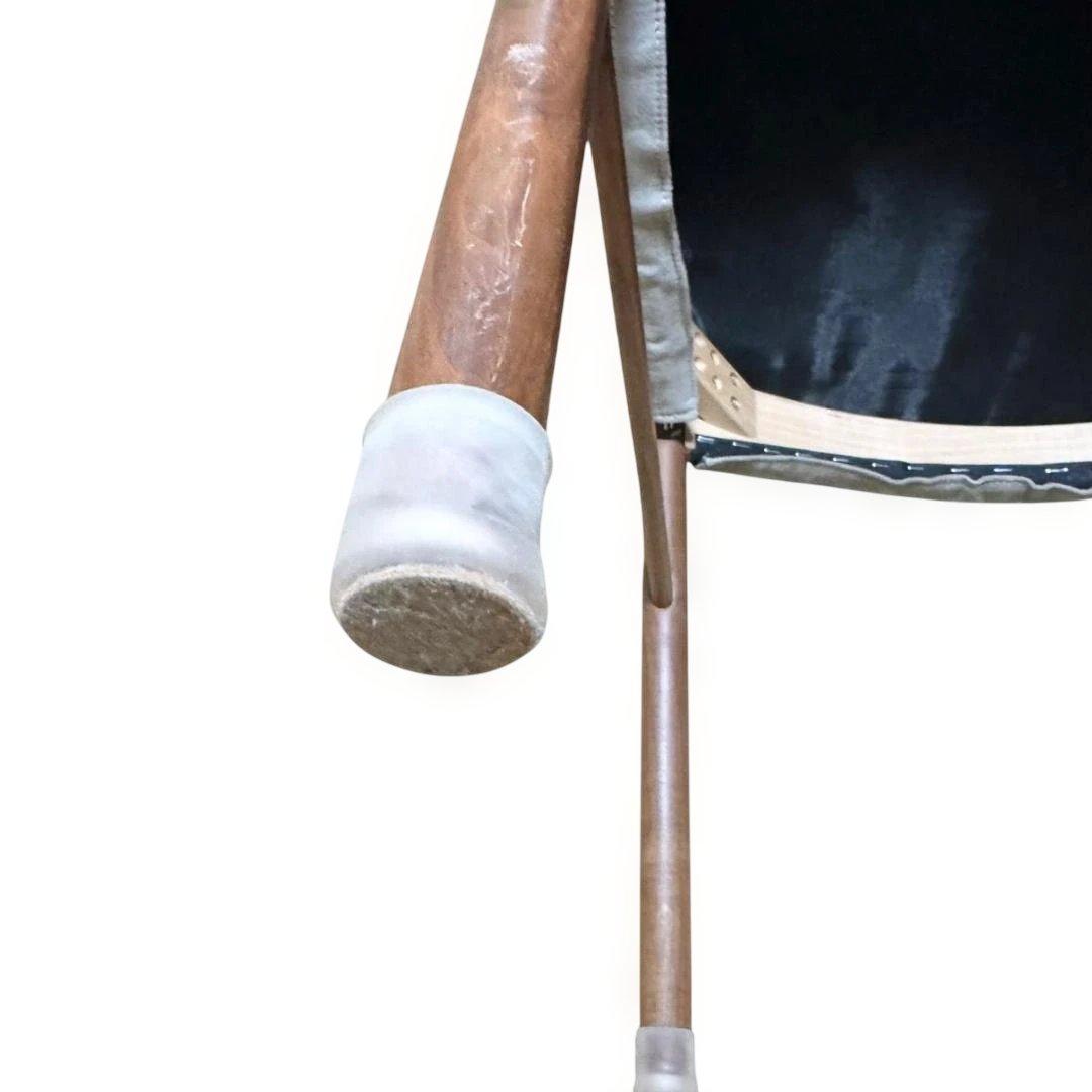 PARTENZA　セミアームチェア 2脚セット ウォルナット 替えカバー付