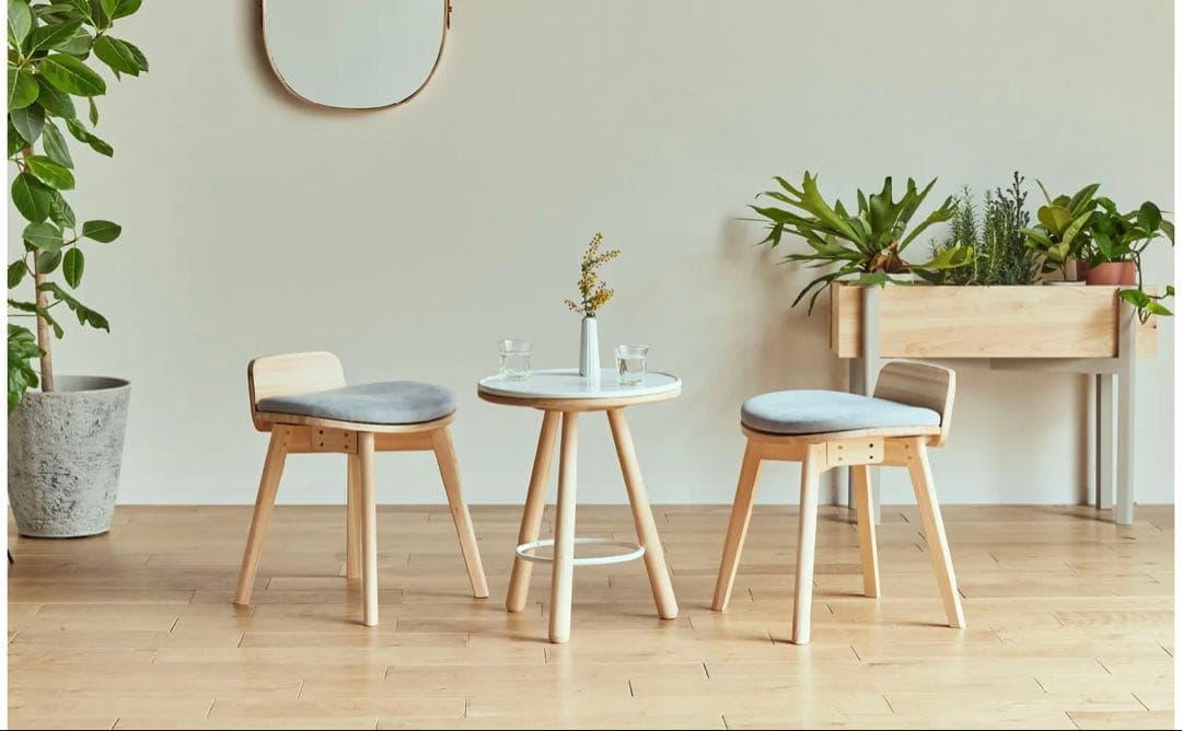 送料無料【未使用】国産高級スツール