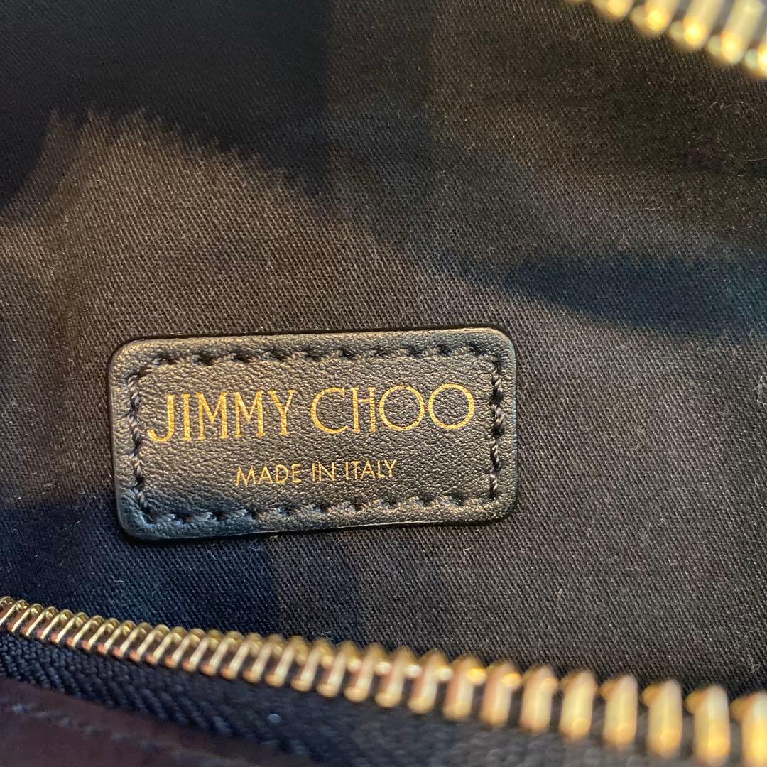 JIMMY CHOO ブラックレザー ボディバッグ　美品