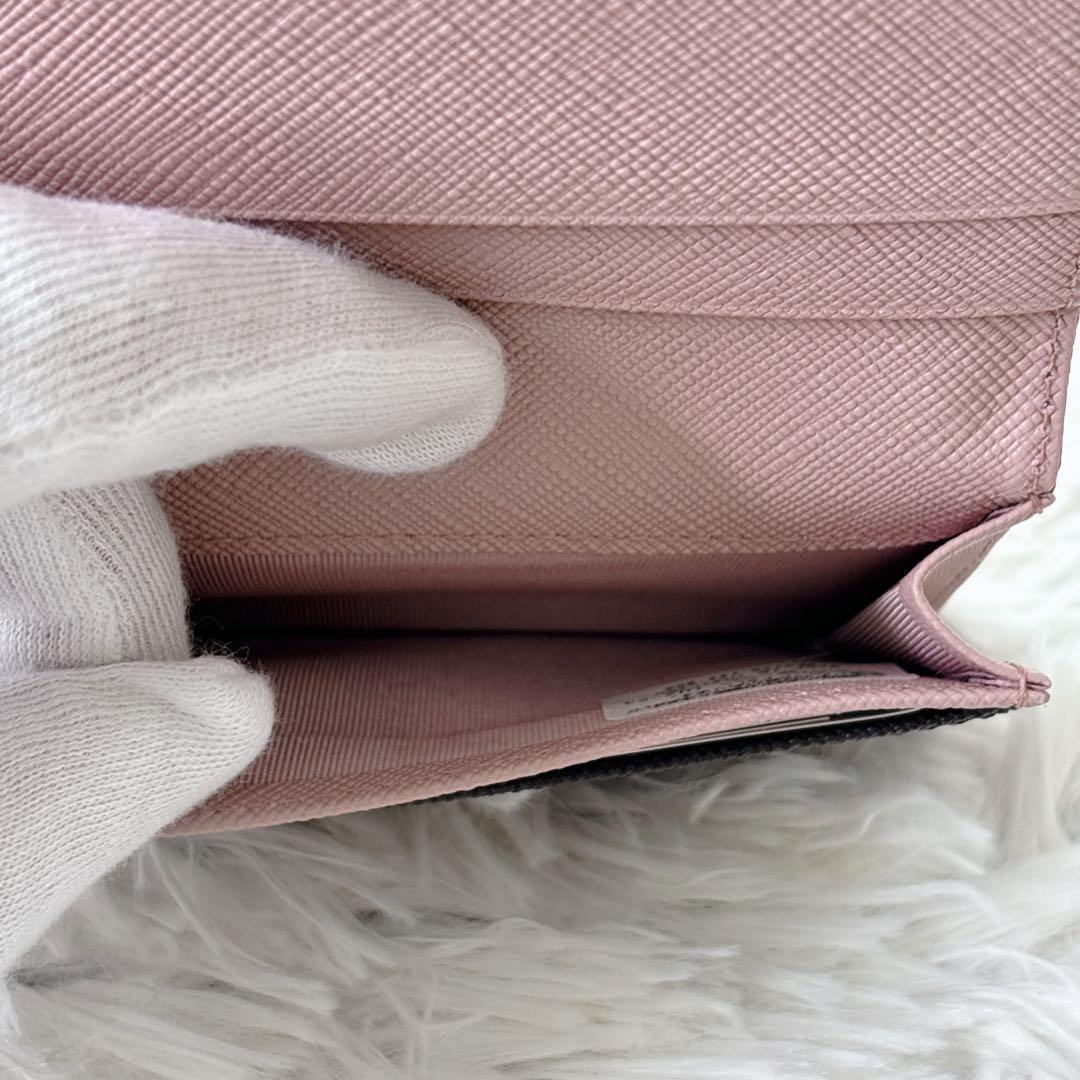 新品　agnes b. ブラック 名刺入れ　ピンク