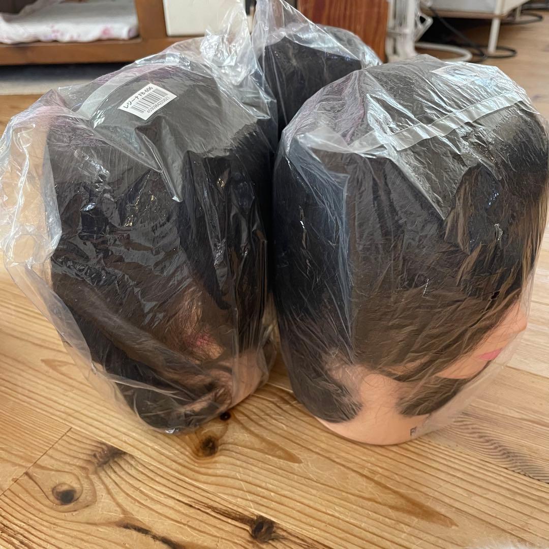 カットウィッグ　3体