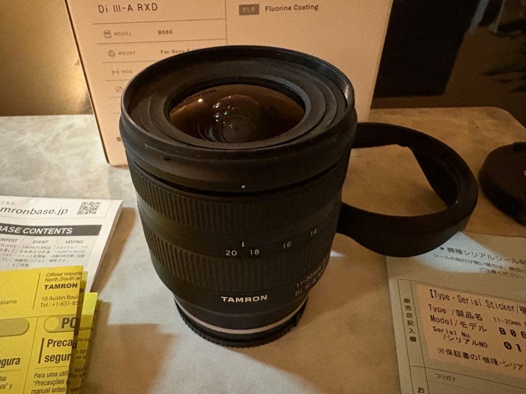 超美品 TAMRON 11-20mm F/2.8 Di III-A RXD