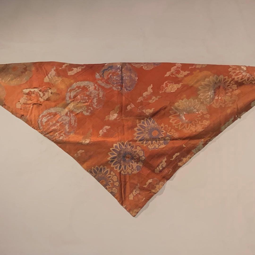 古裂 西陣織 三角 打敷 龍丸文 古布 古裂資料