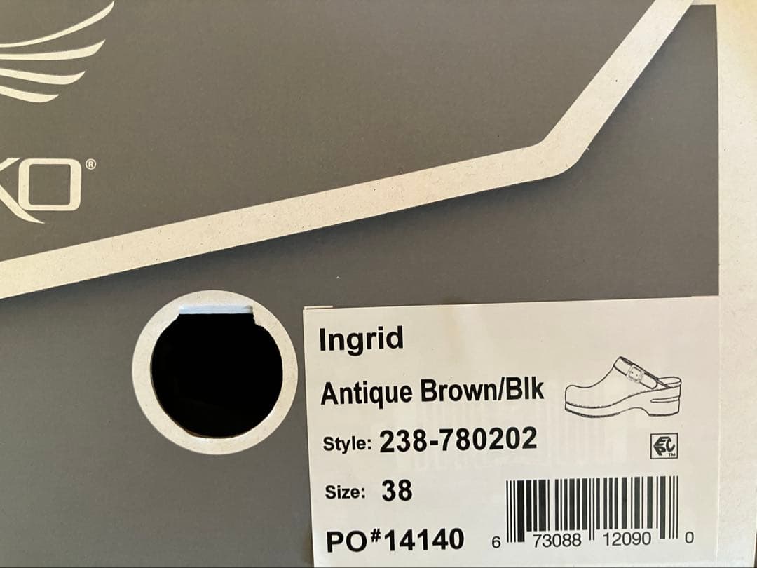 ダンスコ Dansko イングリッド　Antigue Brown 38