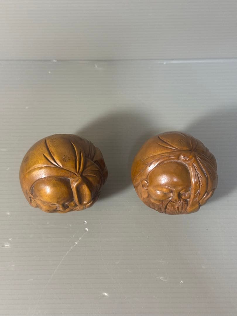 2535  『布袋　七福神』　置物　2客