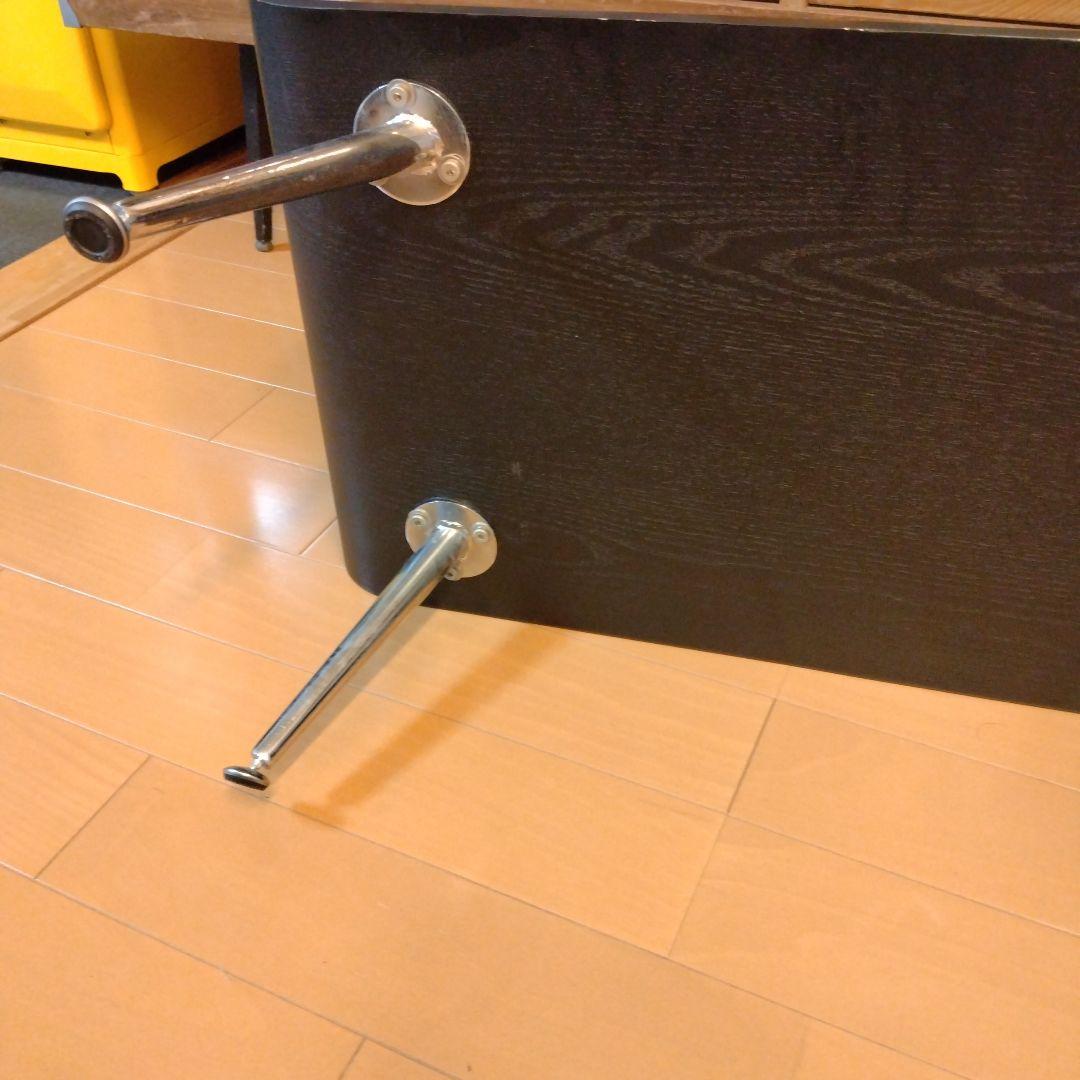 ミッドセンチュリー スペースエイジ プライウッド センターテーブル ガラス