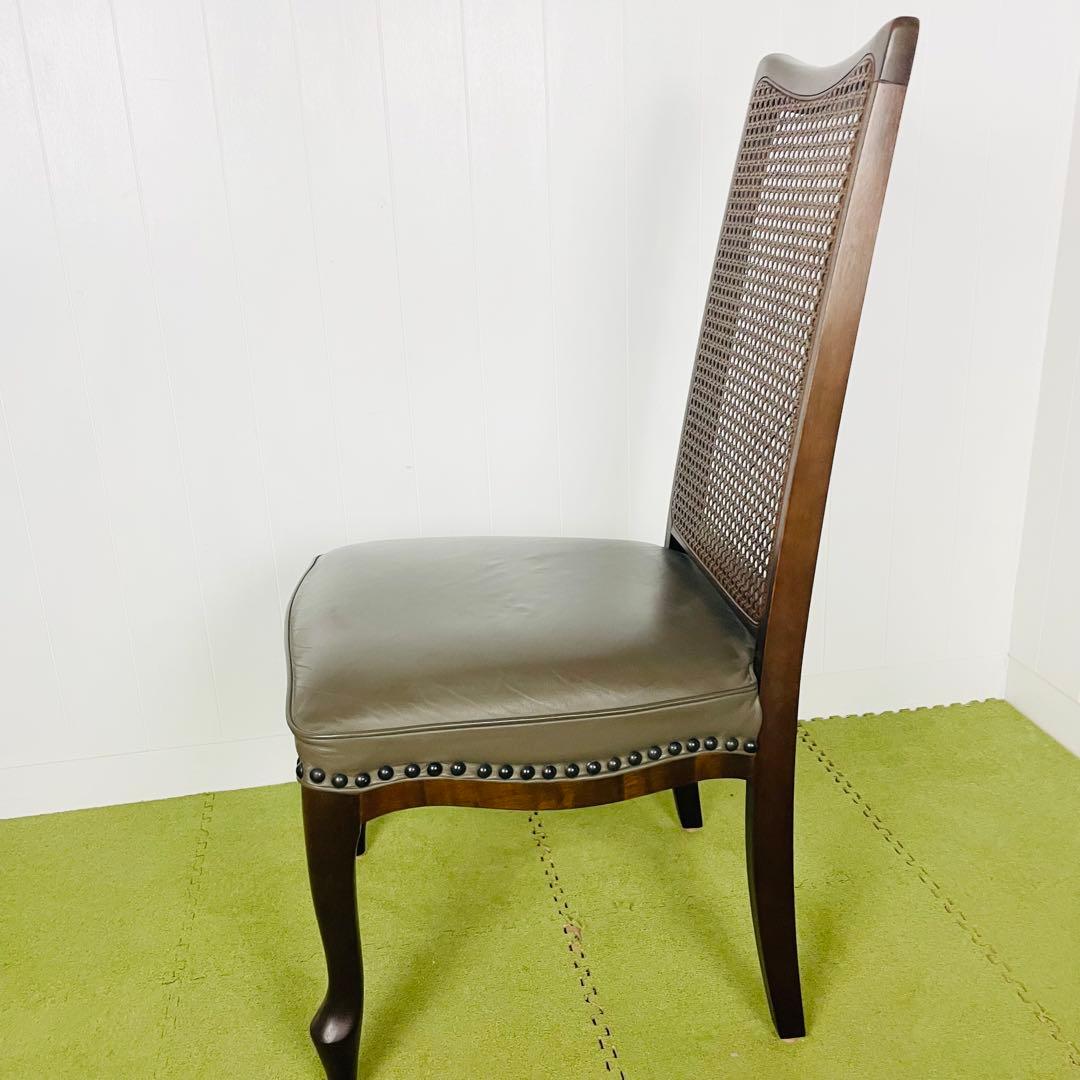 maruni マルニ ダイニングチェア ベルサイユ猫脚 籐 ハイバック③/④