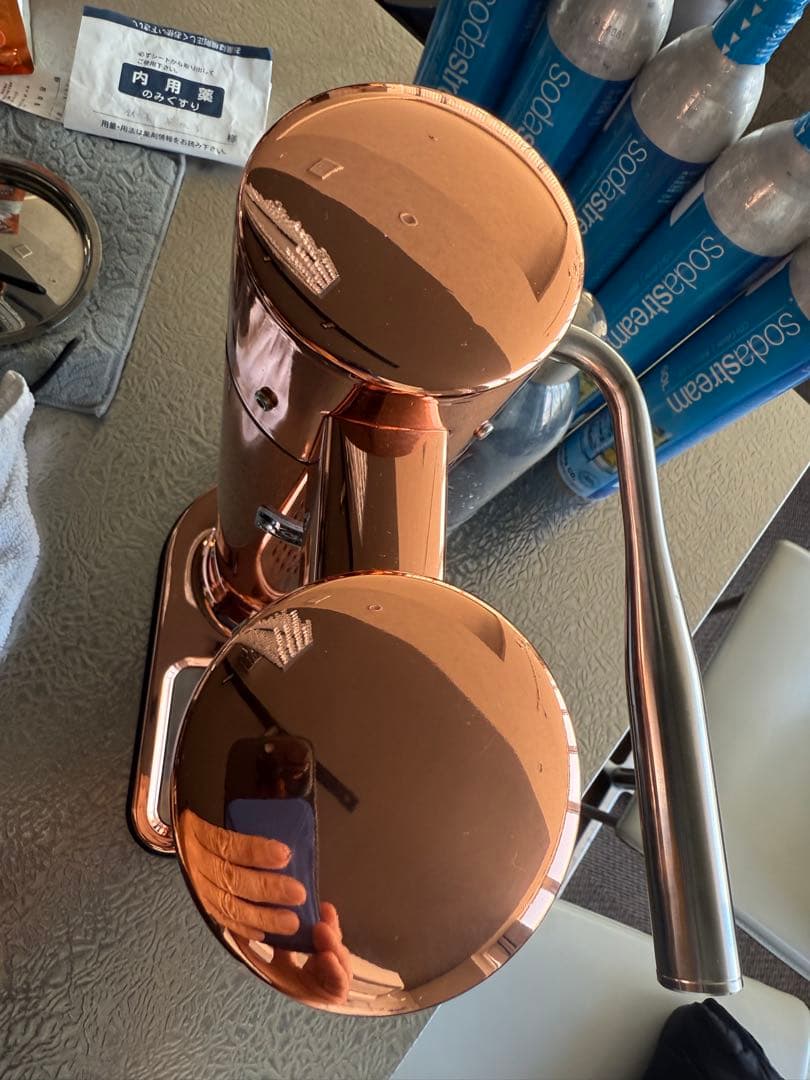 s*i様 炭酸水メーカー ローズゴールド　ソーダストリームガスシリンダー5本