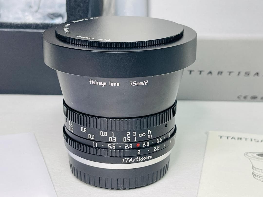【新同品】 銘匠光学 TTArtisan 7.5mm f2 Fuji Xマウント
