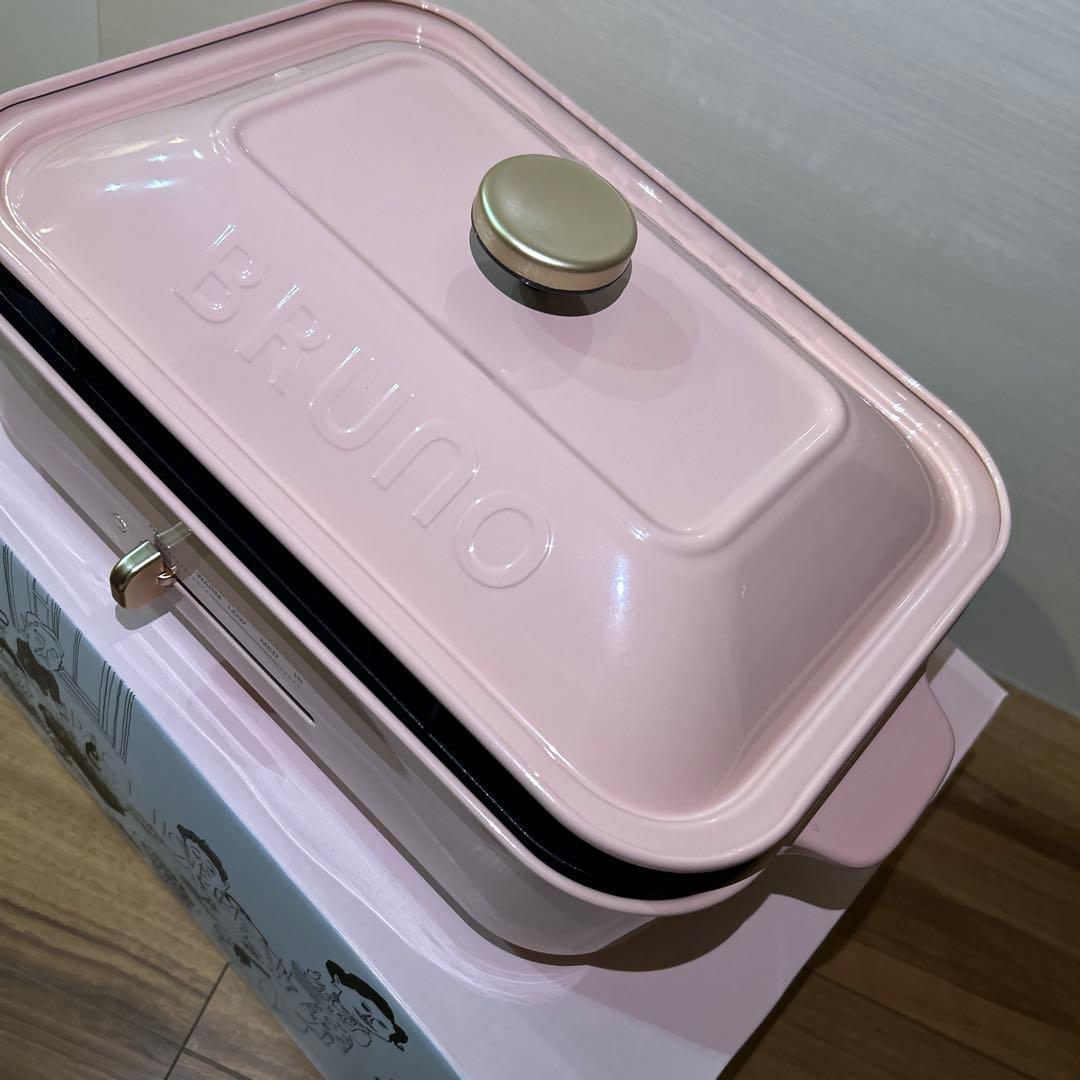 【ブルーノ】BRUNOコンパクトホットプレートセラミックコート鍋セット売りピンク
