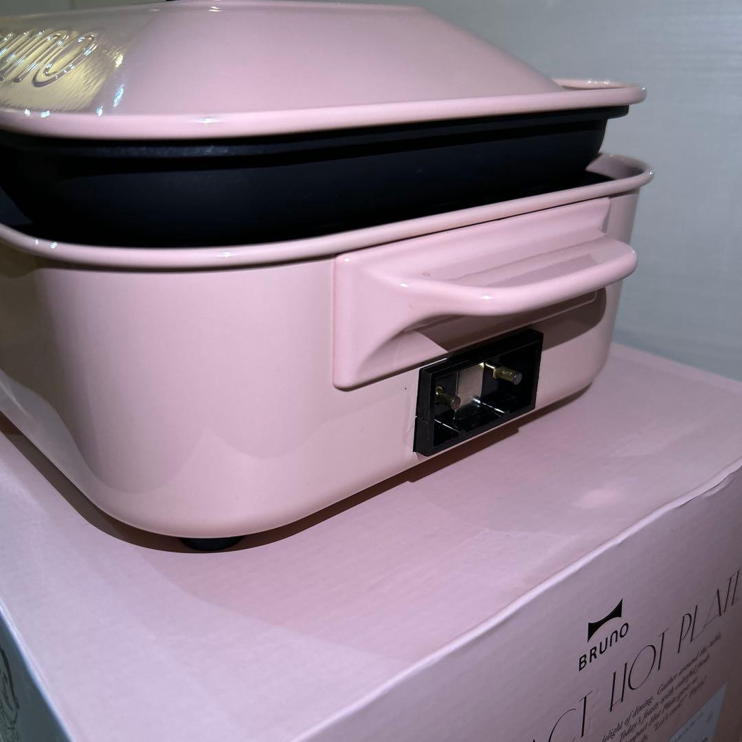 【ブルーノ】BRUNOコンパクトホットプレートセラミックコート鍋セット売りピンク